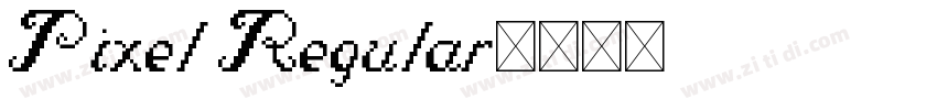 Pixel Regular字体转换